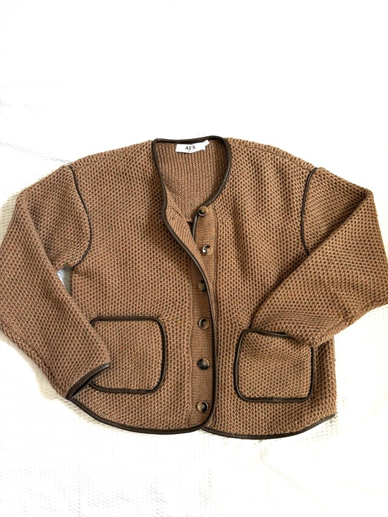Astr Sweaters - ASTR Camel Knit Cardigan - Jacket  XS